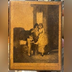 VTG The Beckhard Line “Cries Of London” Wood Book Box Germany Hideaway